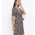 printed Black Polyester   Dress