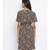 printed Black Polyester   Dress
