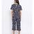 printed blue Polyester   Jumpsuit