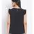 plain Black Polyester   Top