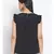 plain Black Polyester   Top