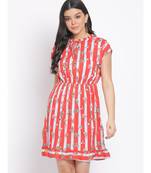 printed Multicolor Polyester   Dress