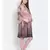 printed Brown Polyester   Dress
