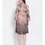 printed Brown Polyester   Dress