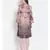 printed Brown Polyester   Dress