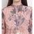 printed Brown Polyester   Dress