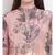 printed Brown Polyester   Dress