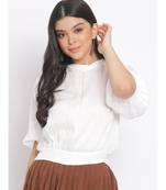 plain White Viscose   Top