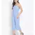 plain Blue Viscose   Jumpsuit