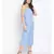 plain Blue Viscose   Jumpsuit