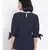 plain blue Polyester   Top