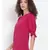 plain Pink Polyester   Top