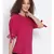 plain Pink Polyester   Top