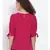 plain Pink Polyester   Top