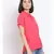 plain Pink Polyester   Top