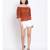 printed Brown Polyester   Top