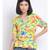 printed Yellow Viscose   Top