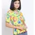 printed Yellow Viscose   Top