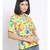 printed Yellow Viscose   Top