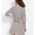 printed Grey Polyester   Dress