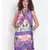 printed Multicolor Polyester   Dress