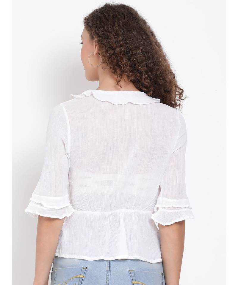 plain White Cotton   TOP
