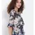 printed blue Polyester   Top