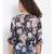 printed blue Polyester   Top