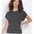 printed Black Polyester   Top