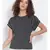 printed Black Polyester   Top