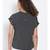 printed Black Polyester   Top