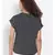 printed Black Polyester   Top