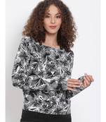 printed Black Cotton   TOP