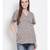 printed Grey Polyester   M Top