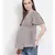 printed Grey Polyester   M Top
