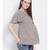 printed Grey Polyester   M Top