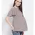 printed Grey Polyester   M Top