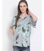 printed Multicolor Polyester   M Top
