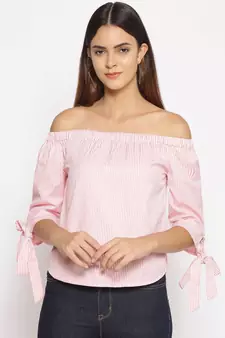 printed Pink Cotton   Top
