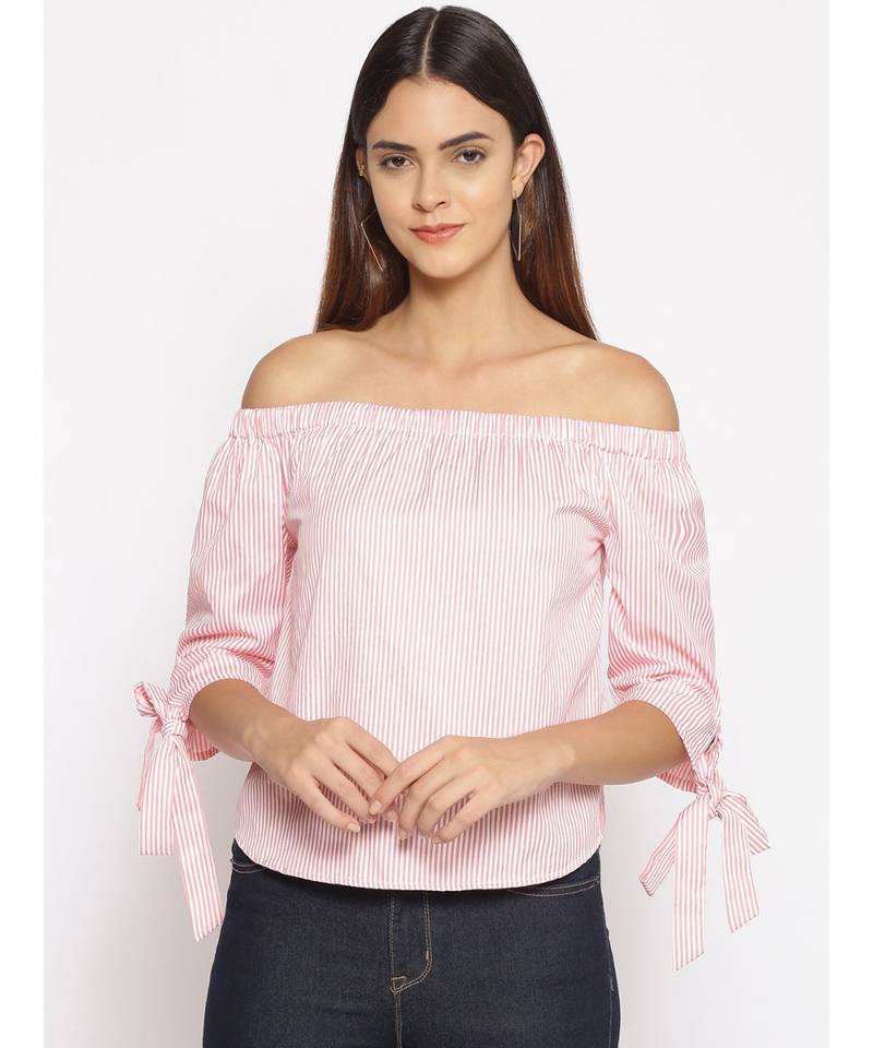 printed Pink Cotton   Top