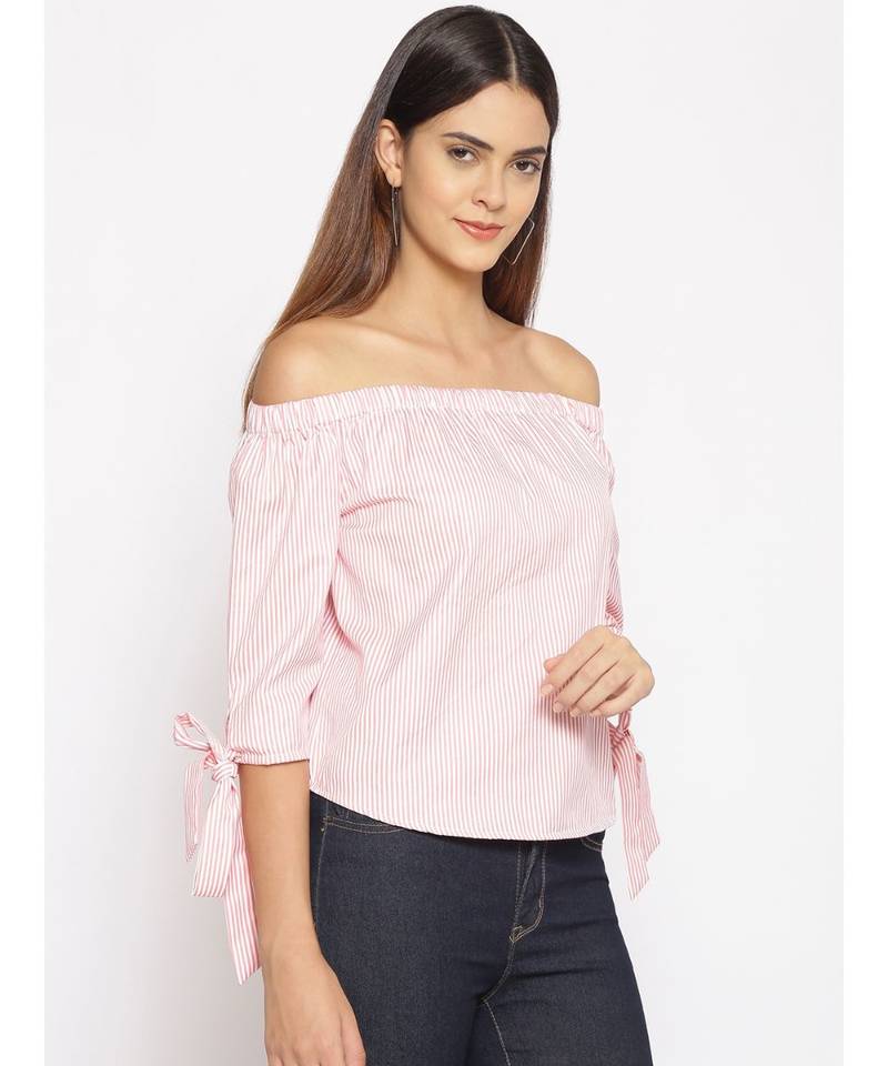 printed Pink Cotton   Top