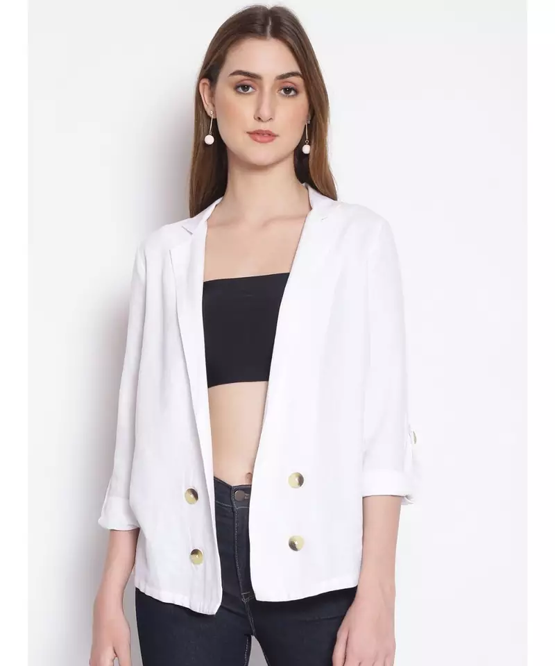plain White Cotton   Shrug