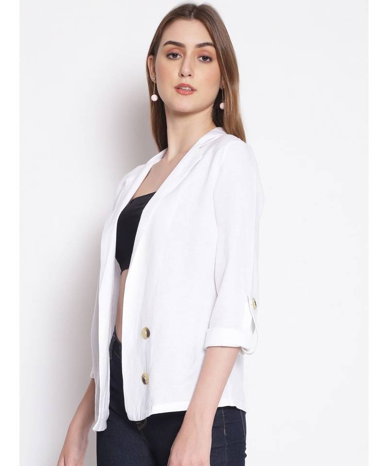 plain White Cotton   Shrug