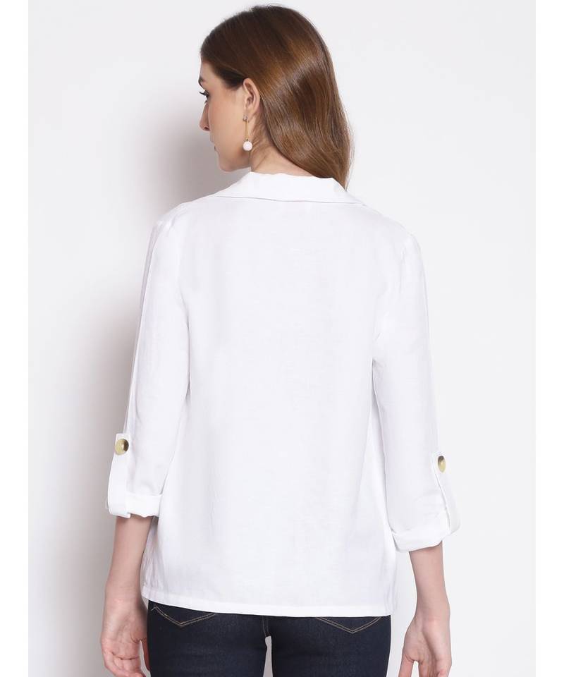 plain White Cotton   Shrug