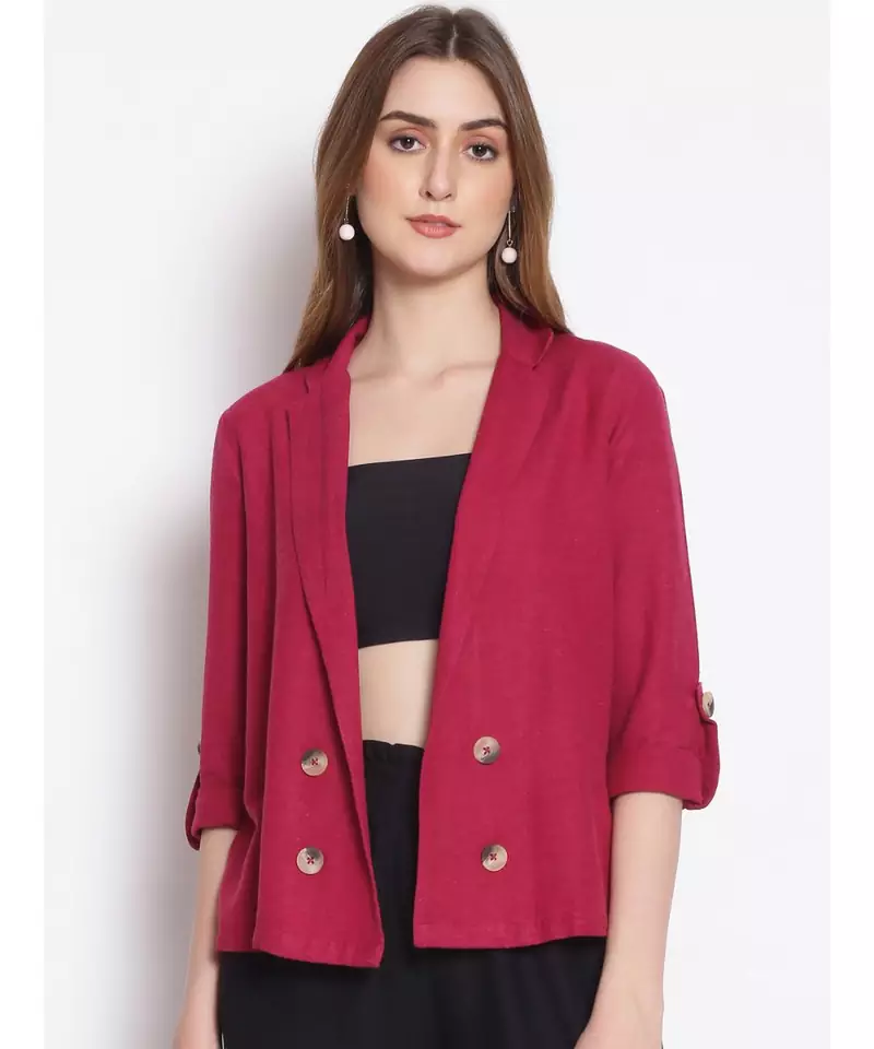 plain Pink Cotton   Shrug