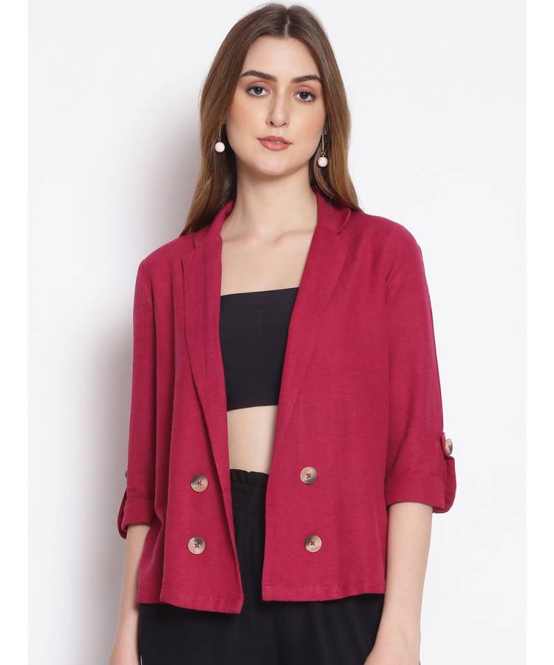 plain Pink Cotton   Shrug