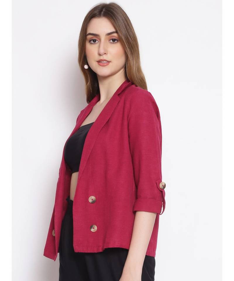 plain Pink Cotton   Shrug