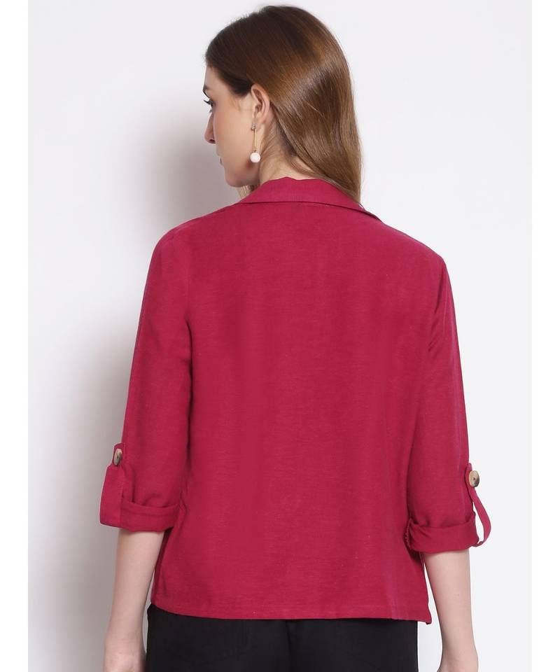 plain Pink Cotton   Shrug