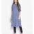 printed Blue Viscose   Tunic