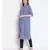 printed Blue Viscose   Tunic